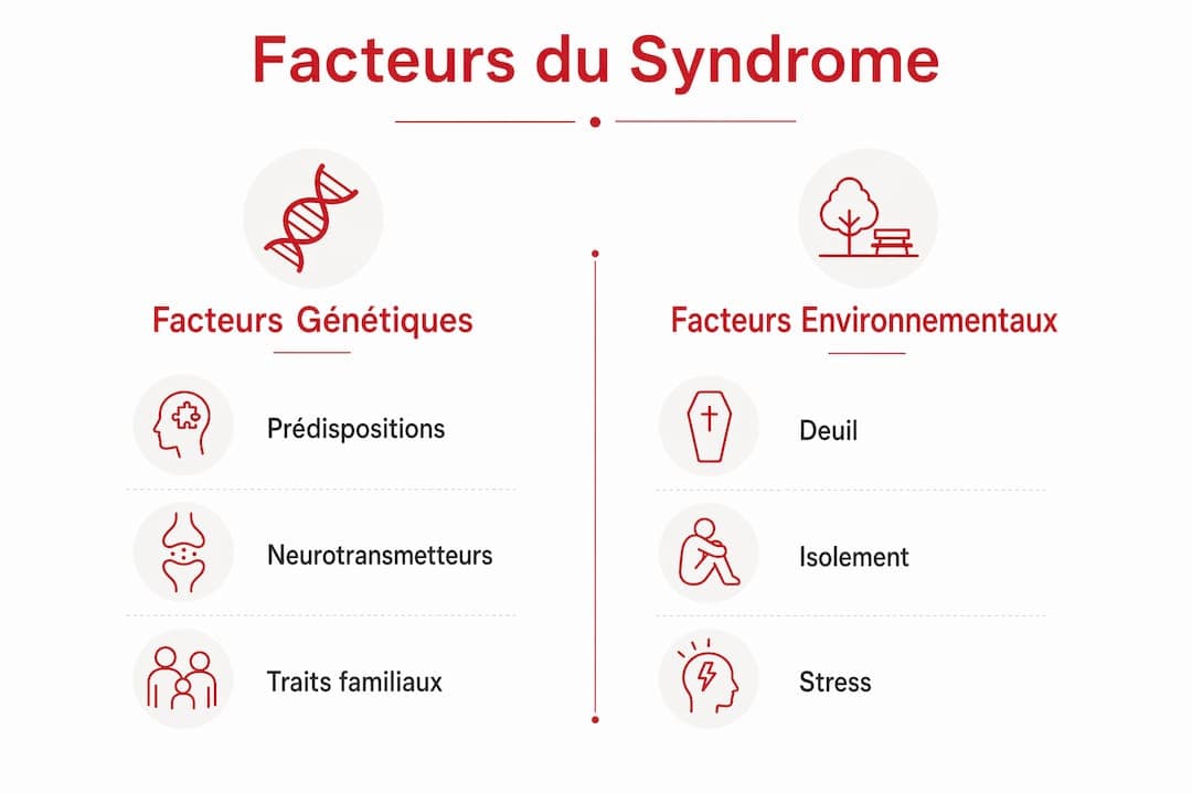 Infographie illustrant l'influence croisée des facteurs génétiques et de l'environnement